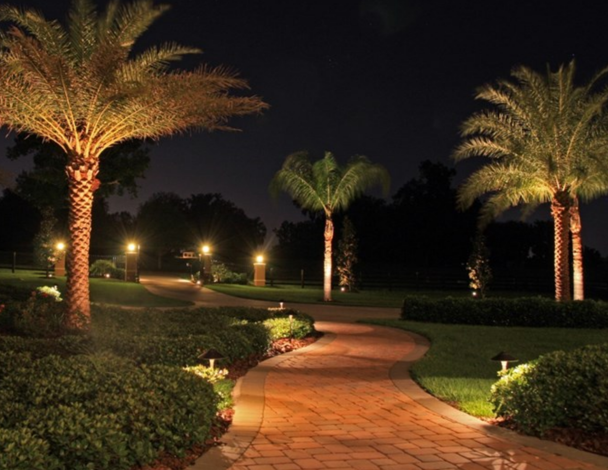 Landscape lighting and outdoor grounds