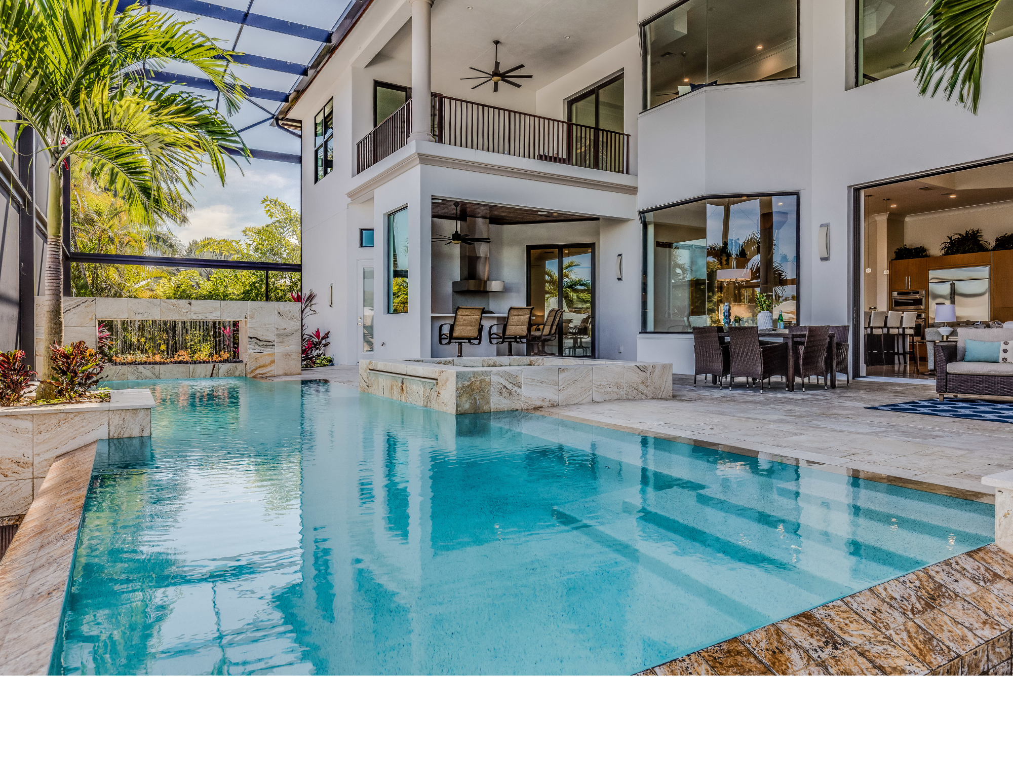 Pool cage and screen enclosure cleaning