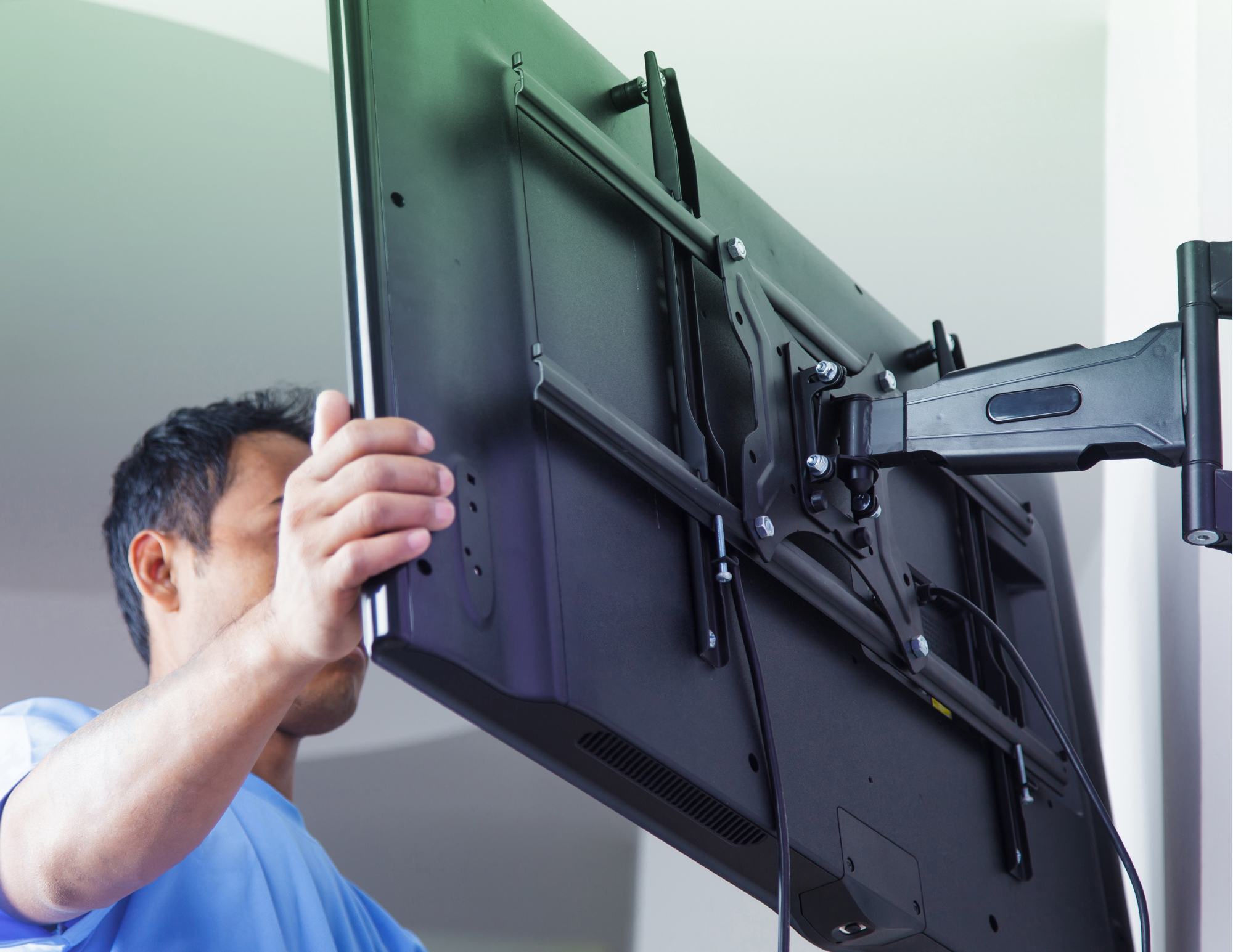 Pivot TV mount installation